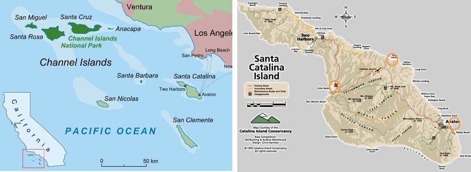 Catalina Location Map 